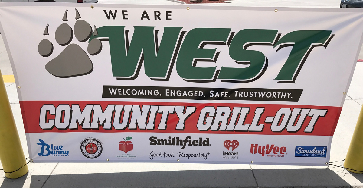 West High banner